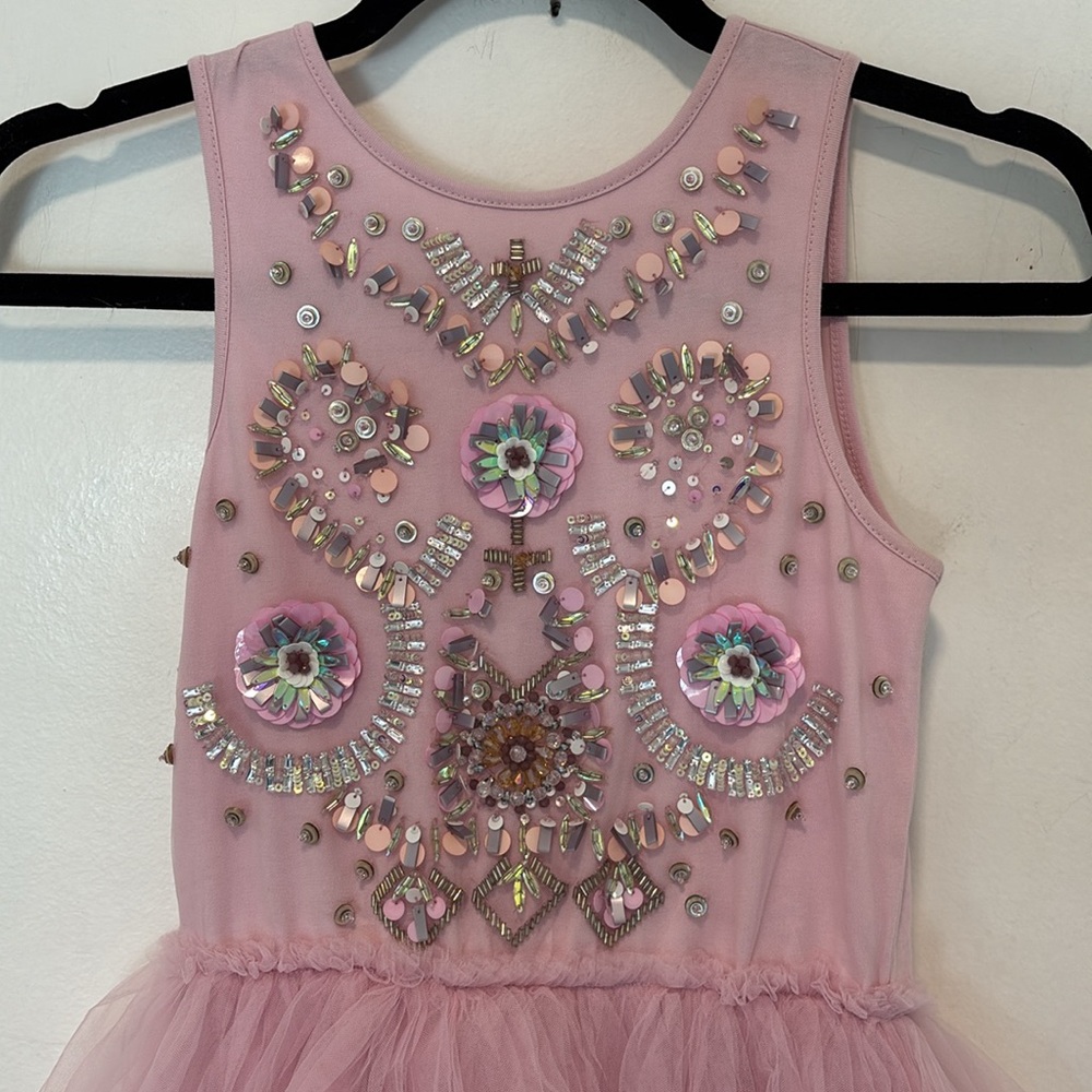 Tutu Du Monde Fortune Teller Dress in Pink and Lavendar Floral Size 10-11 - Picture 4 of 7